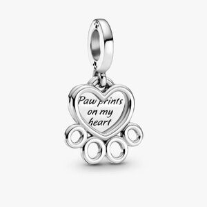 Pandora Silver Heart Charm Bracelet